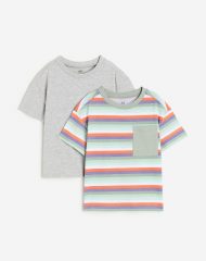 23U1-038 H&M 2-pack T-shirts - 7 tuổi