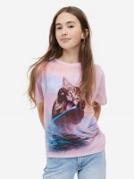 23U1-027 H&M Oversized T-shirt - 12-14 tuổi