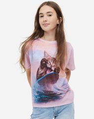 23U1-027 H&M Oversized T-shirt - 12-14 tuổi