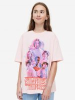 23U1-026 H&M Printed Cotton T-shirt - 12-14 tuổi