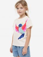 23U2-003 H&M T-shirt with Motif - 4-6 tuổi