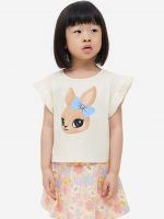 23U2-019 H&M 2-piece Top and Skorts Set - Váy, đầm bé gái