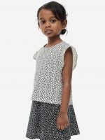 23U2-020 H&M 2-piece Top and Skorts Set - Váy, đầm bé gái