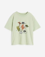 23U2-106 H&M Printed T-shirt - Áo thun bé trai