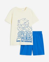 23U2-134 H&M Pyjama T-shirt and shorts - Từ 14 tuổi trở lên