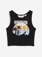 23U2-059 H&M Ribbed Tank Top - 12-14 tuổi