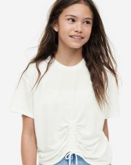 23L1-038 H&M Drawstring T-shirt - 9-10 tuổi