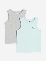 23L1-065 H&M 2-pack Cotton Tank Tops - Áo thun bé trai