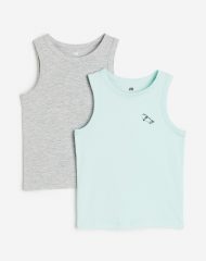 23L1-065 H&M 2-pack Cotton Tank Tops - 2-4 tuổi