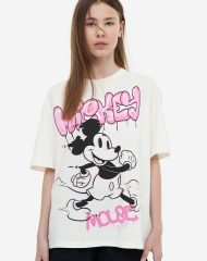 23L1-045 H&M Printed Cotton T-shirt - 9-10 tuổi