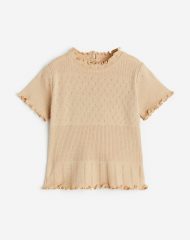 23L2-003 H&M Pointelle Jersey Top - 18-24 tháng