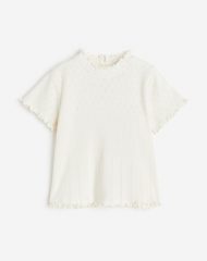 23L2-001 H&M Pointelle Jersey Top - 2-4 tuổi