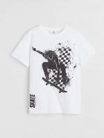 23L2-057 H&M Printed T-shirt - Từ 14 tuổi trở lên