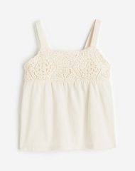 23L2-013 H&M Jersey Sleeveless Top - Áo thun bé gái