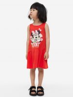 23L4-001 H&M Printed Cotton Dress - Váy, đầm bé gái