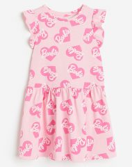 23L4-007 H&M Printed Cotton Dress - 8-10 tuổi