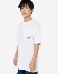 23L4-032 H&M Oversized T-shirt - 10-12 tuổi