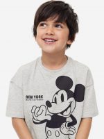 23L4-018 H&M Oversized Printed T-shirt - Áo thun bé trai