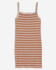 23L4-014 H&M Printed Ribbed Dress - 9-10 tuổi