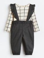 23L3-001 H&M 2-piece Overall Set - 12-18 tháng