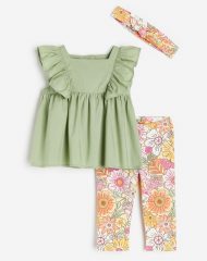 23L3-003 H&M 3-piece Cotton Set - 18-24 tháng