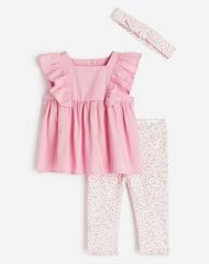 23L3-004 H&M 3-piece Cotton Set - 12-18 tháng