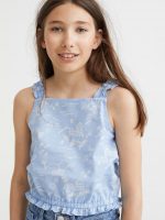 23L3-037 H&M Sleeveless Crop Top - 12-14 tuổi