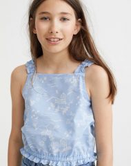 23L3-037 H&M Sleeveless Crop Top - 11-12 tuổi