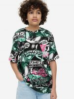 23L3-097 H&M Printed T-shirt - Từ 14 tuổi trở lên
