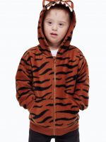 23L3-074 H&M Appliquéd Hooded Jacket - Áo Khoác - Áo lạnh - Áo len bé trai
