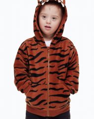 23L3-074 H&M Appliquéd Hooded Jacket - Áo Khoác - Áo lạnh - Áo len bé trai