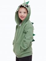23L3-072 H&M Appliquéd Hooded Jacket - Áo Khoác - Áo lạnh - Áo len bé trai