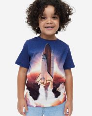 23L3-067 H&M Printed Jersey T-shirt - Áo thun bé trai