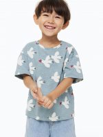 23L3-066 H&M Oversized Cotton T-shirt - Áo thun bé trai