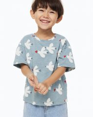 23L3-066 H&M Oversized Cotton T-shirt - Áo thun bé trai