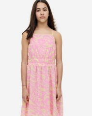 23L3-061 H&M Patterned Dress - 11-12 tuổi