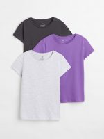 23L3-044 H&M 3-pack Cotton T-shirts - 12-14 tuổi