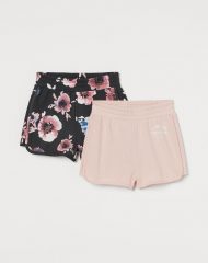 21O2-072 H&M 2-pack sweatshorts - Quần short, quần lửng bé gái