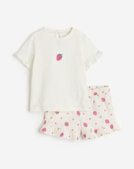 23G1-004 H&M 2-piece Cotton Jersey Set - 2-4 tuổi