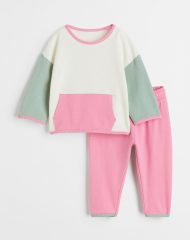 23G1-002 H&M 2-piece Cotton Sweatshirt Set - 2-4 tuổi