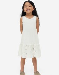 23G1-024 H&M A-line Cotton Dress - 6-8 tuổi
