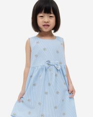 23G1-026 H&M Cotton dress - Váy, đầm bé gái