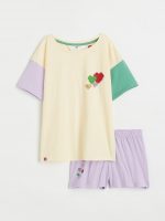 23G1-029 H&M Pyjama T-shirt and shorts - Đồ bộ cho bé gái
