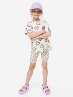 23G1-030 H&M 2-piece Printed Set - Đồ bộ cho bé gái