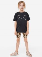 23G1-031 H&M 2-piece Printed Set - Đồ bộ cho bé gái