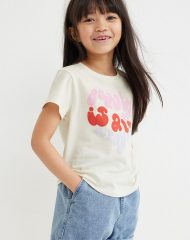 23G1-033 H&M 2-piece T-shirt and Shorts Set - Đồ bộ cho bé gái