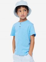 23G1-060 H&M Cotton Henley Shirt - Áo thun bé trai