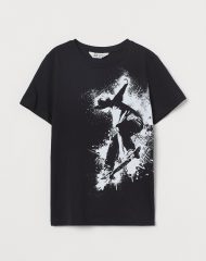 23G1-092 H&M Printed T-shirt - 12-14 tuổi