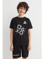 23G1-089 H&M 2-piece Printed Sports Set - 12-14 tuổi