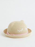 23G1-046 H&M Ear-topped Straw Hat - Phụ kiện & giày dép cho bé